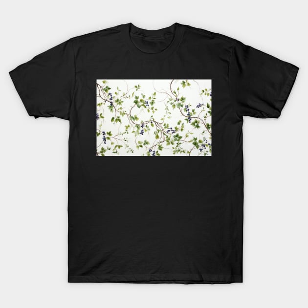 Vines with Berries T-Shirt by FloralFancy